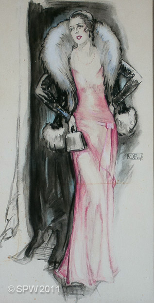 Pensive Woman in Furs (PWP-025)