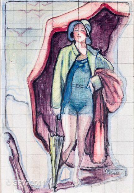 Study for Woman at the Beach (PWP-071)