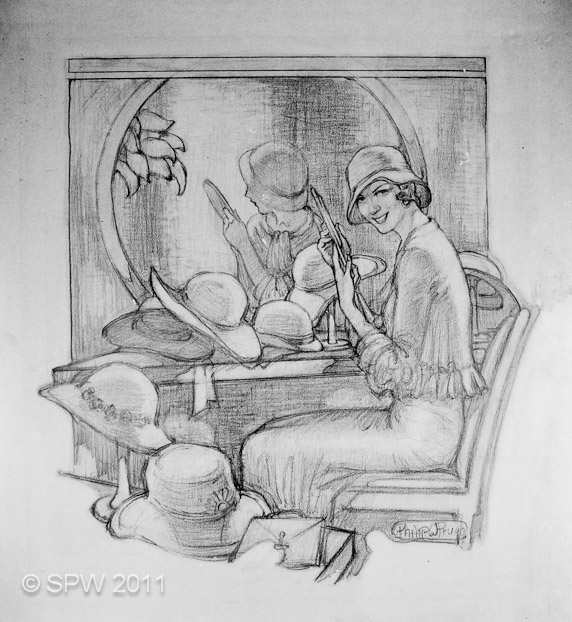 Study for Woman with Hats (PWP-126)