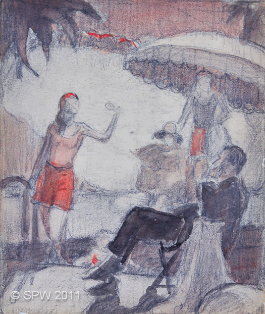 Study for At the Pool (PWP-182)